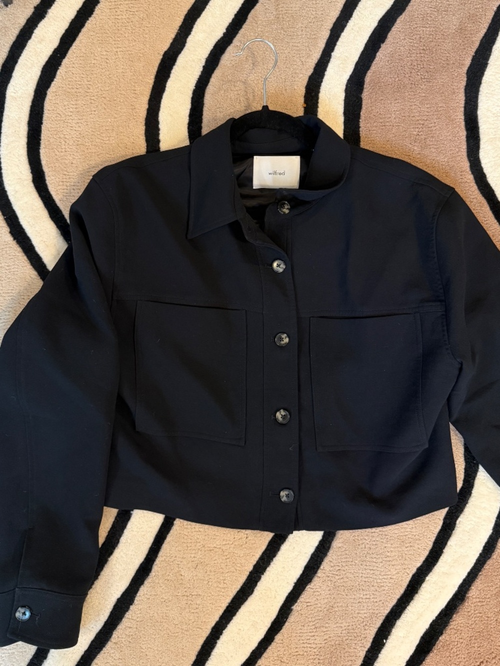 Aritiza Wilfred Little Cropped Jacket Crepette Size L - Picture 5 of 5